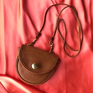 Coach Vintage Mini Crossbody Purse Belt Bag, British Tan Color